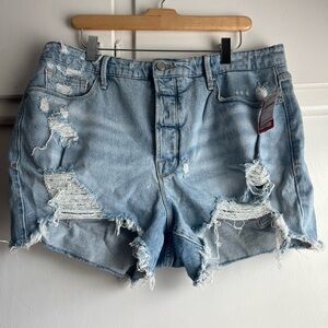 Good American Bombshell Denim Shorts Size 15